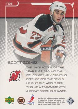 2000-01 Upper Deck MVP - Top Draws #TD6 Scott Gomez Back