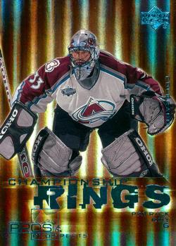 2000-01 Upper Deck Pros & Prospects - Championship Rings #CR1 Patrick Roy Front