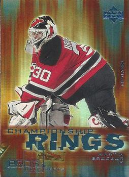 2000-01 Upper Deck Pros & Prospects - Championship Rings #CR6 Martin Brodeur Front
