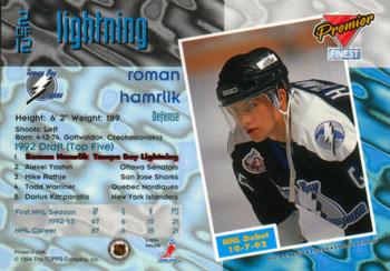 1993-94 Topps Premier - Finest #2 Roman Hamrlik Back