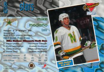 1993-94 Topps Premier - Finest #6 Mike Modano Back
