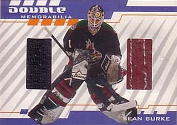 2001-02 Be a Player Between the Pipes - Double Memorabilia #DM-17 Sean Burke Front