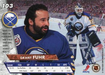 1993-94 Ultra #103 Grant Fuhr Back