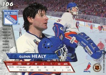 1993-94 Ultra #106 Glenn Healy Back