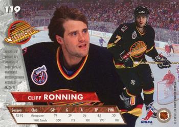 1993-94 Ultra #119 Cliff Ronning Back