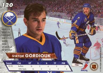 1993-94 Ultra #120 Viktor Gordiouk Back