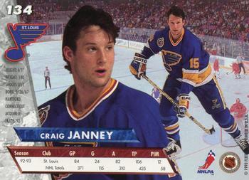 1993-94 Ultra #134 Craig Janney Back