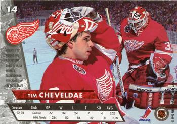 1993-94 Ultra #14 Tim Cheveldae Back
