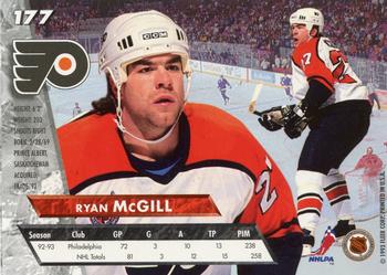 1993-94 Ultra #177 Ryan McGill Back