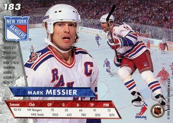 1993-94 Ultra #183 Mark Messier Back