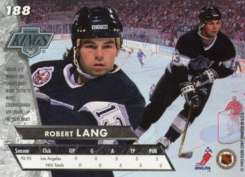 1993-94 Ultra #188 Robert Lang Back
