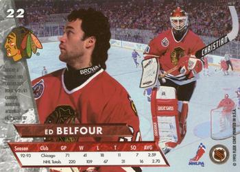 1993-94 Ultra #22 Ed Belfour Back