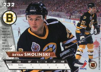1993-94 Ultra #232 Bryan Smolinski Back