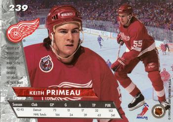 1993-94 Ultra #239 Keith Primeau Back