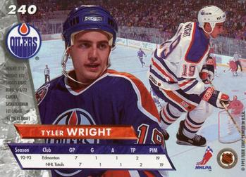 1993-94 Ultra #240 Tyler Wright Back