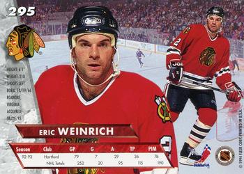 1993-94 Ultra #295 Eric Weinrich Back