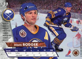 1993-94 Ultra #31 Doug Bodger Back