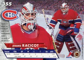 1993-94 Ultra #355 Andre Racicot Back