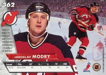 1993-94 Ultra #362 Jaroslav Modry Back