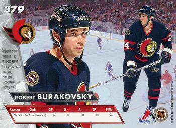 1993-94 Ultra #379 Robert Burakovsky Back