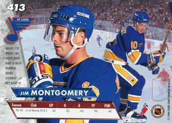 1993-94 Ultra #413 Jim Montgomery Back