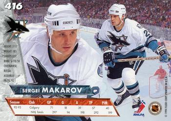 1993-94 Ultra #416 Sergei Makarov Back