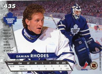 1993-94 Ultra #435 Damian Rhodes Back