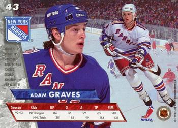 1993-94 Ultra #43 Adam Graves Back