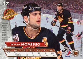 1993-94 Ultra #47 Sergio Momesso Back