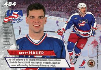 1993-94 Ultra #484 Brett Hauer Back
