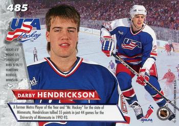 1993-94 Ultra #485 Darby Hendrickson Back