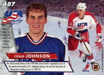 1993-94 Ultra #487 Craig Johnson Back