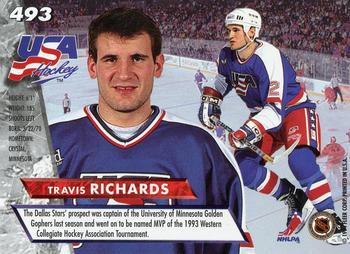1993-94 Ultra #493 Travis Richards Back