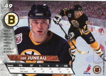 1993-94 Ultra #49 Joe Juneau Back