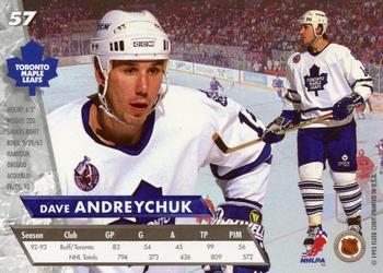 1993-94 Ultra #57 Dave Andreychuk Back