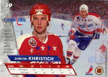 1993-94 Ultra #59 Dimitri Khristich Back