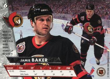 1993-94 Ultra #6 Jamie Baker Back