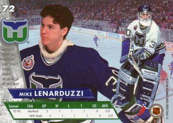1993-94 Ultra #72 Mike Lenarduzzi Back