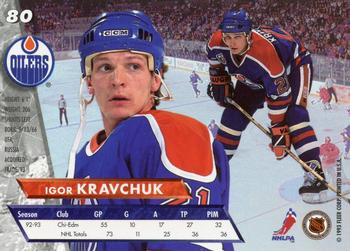 1993-94 Ultra #80 Igor Kravchuk Back