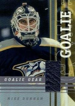 2001-02 Be a Player Between the Pipes - Goalie Gear #GG-17 Mike Dunham Front