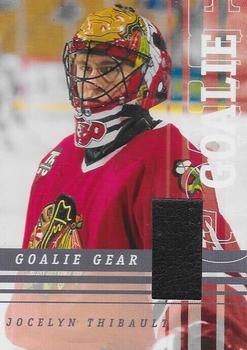 2001-02 Be a Player Between the Pipes - Goalie Gear #GG-21 Jocelyn Thibault Front