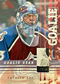 2001-02 Be a Player Between the Pipes - Goalie Gear #GG-23 Patrick Roy Front