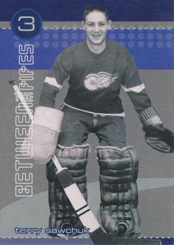 2001-02 Be a Player Between the Pipes - He Shoots-He Saves Redemption Points #NNO Terry Sawchuk Front