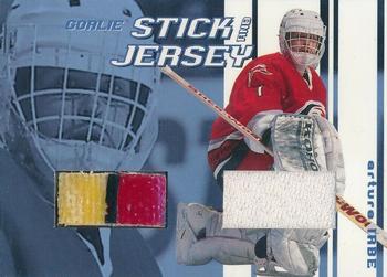 2001-02 Be a Player Between the Pipes - Jersey and Stick Cards #GSJ-04 Arturs Irbe Front