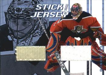 2001-02 Be a Player Between the Pipes - Jersey and Stick Cards #GSJ-09 Roberto Luongo Front