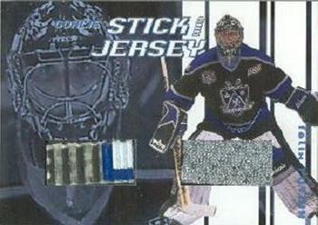 2001-02 Be a Player Between the Pipes - Jersey and Stick Cards #GSJ-19 Felix Potvin Front