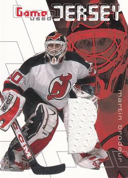 2001-02 Be a Player Between the Pipes - Jerseys #GJ-13 Martin Brodeur Front