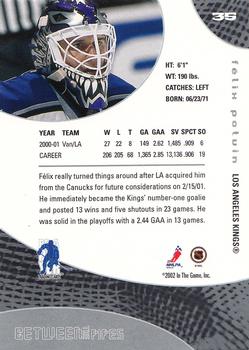 2001-02 Be a Player Between the Pipes - NHL All-Star Fantasy #35 Felix Potvin Back