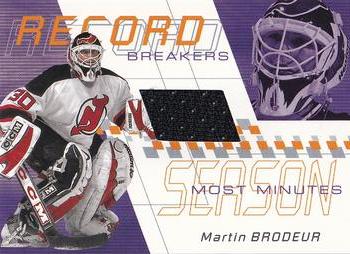 2001-02 Be a Player Between the Pipes - Record Breakers #RB-04 Martin Brodeur Front