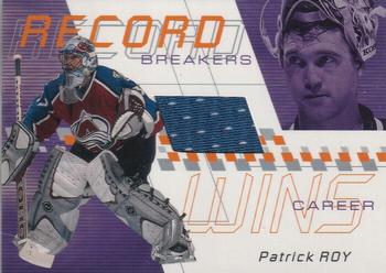 2001-02 Be a Player Between the Pipes - Record Breakers #RB-17 Patrick Roy Front
